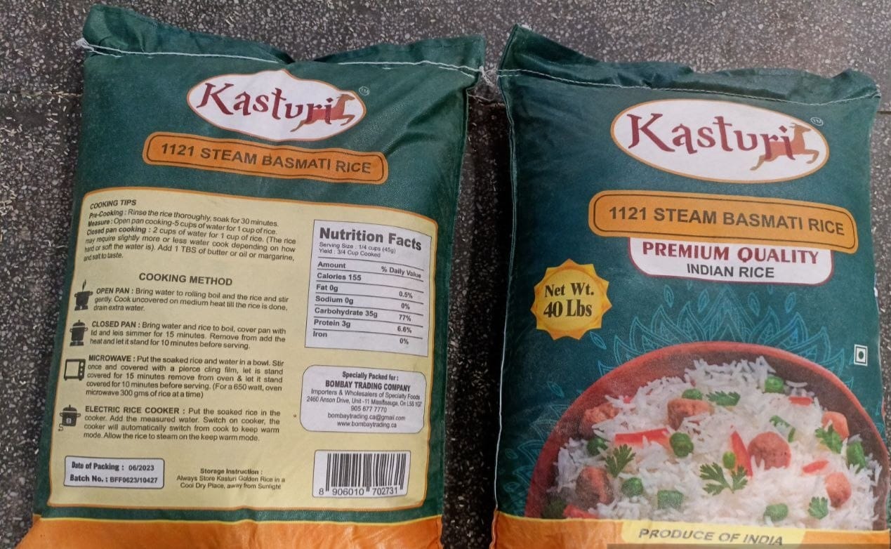 Kasturi 1121 Steam Basmati Premium Long Grain Rice