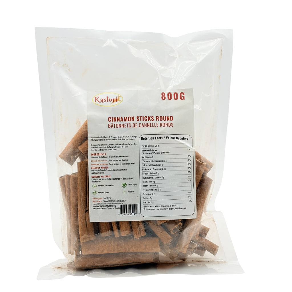 Kasturi Premium Whole Cinnamon Sticks Round
