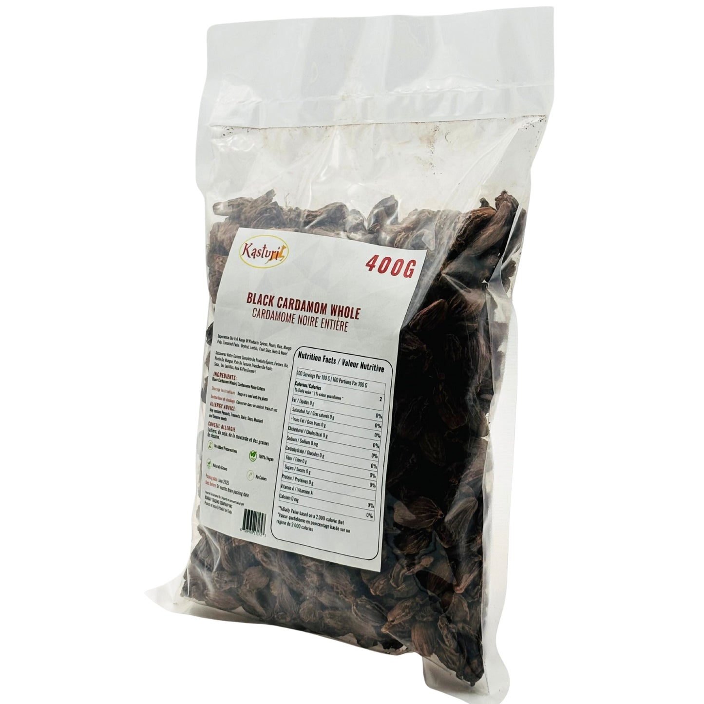 Kasturi Black Cardamom – Premium Whole Pods for Bold Flavor Cooking & Curries