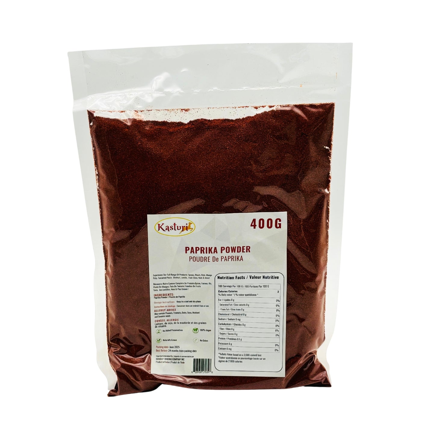 Kasturi Paprika Powder – Rich Red, Mild