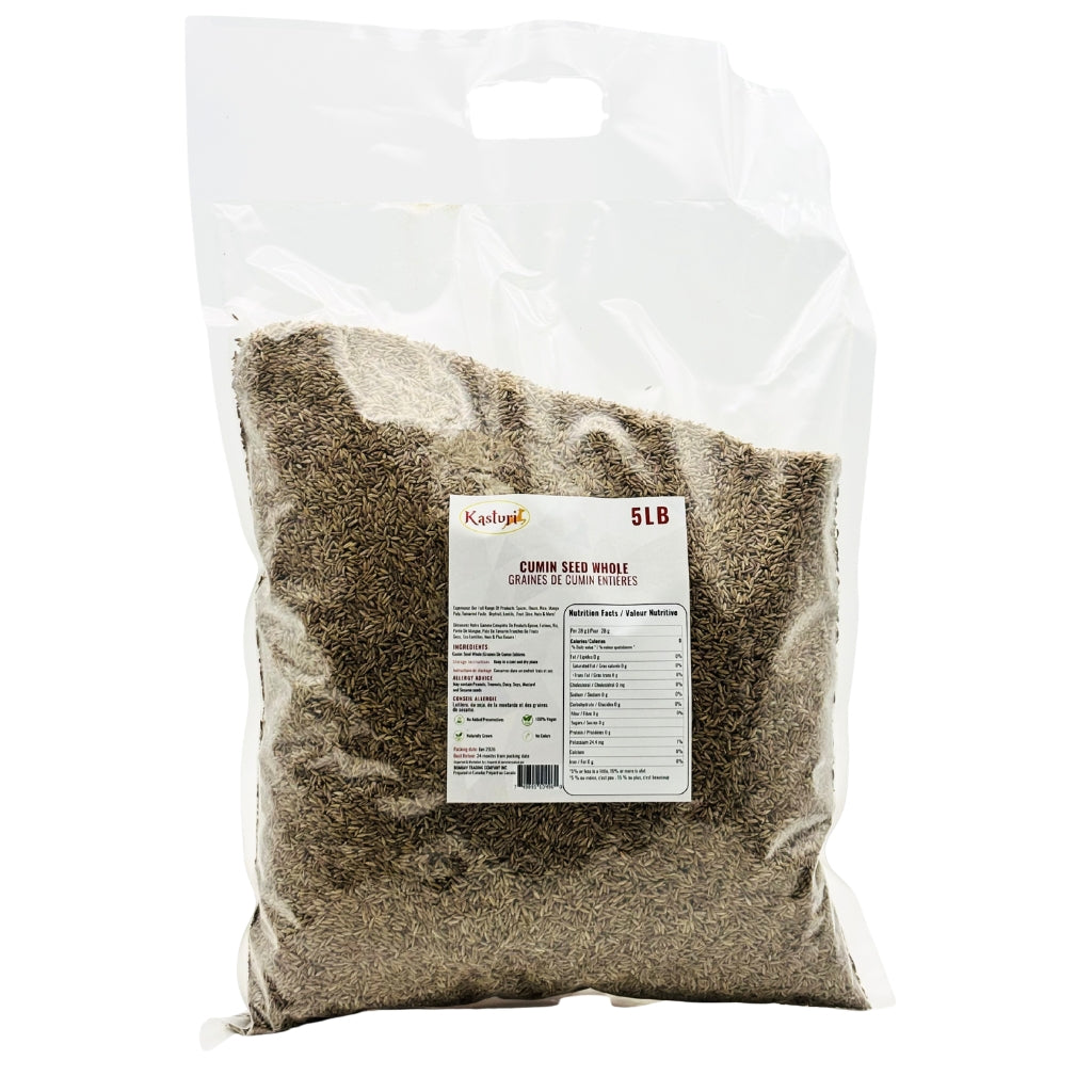 Kasturi Whole Cumin Seeds – 5 Lbs | Pure, Bold & Flavorful Jeera