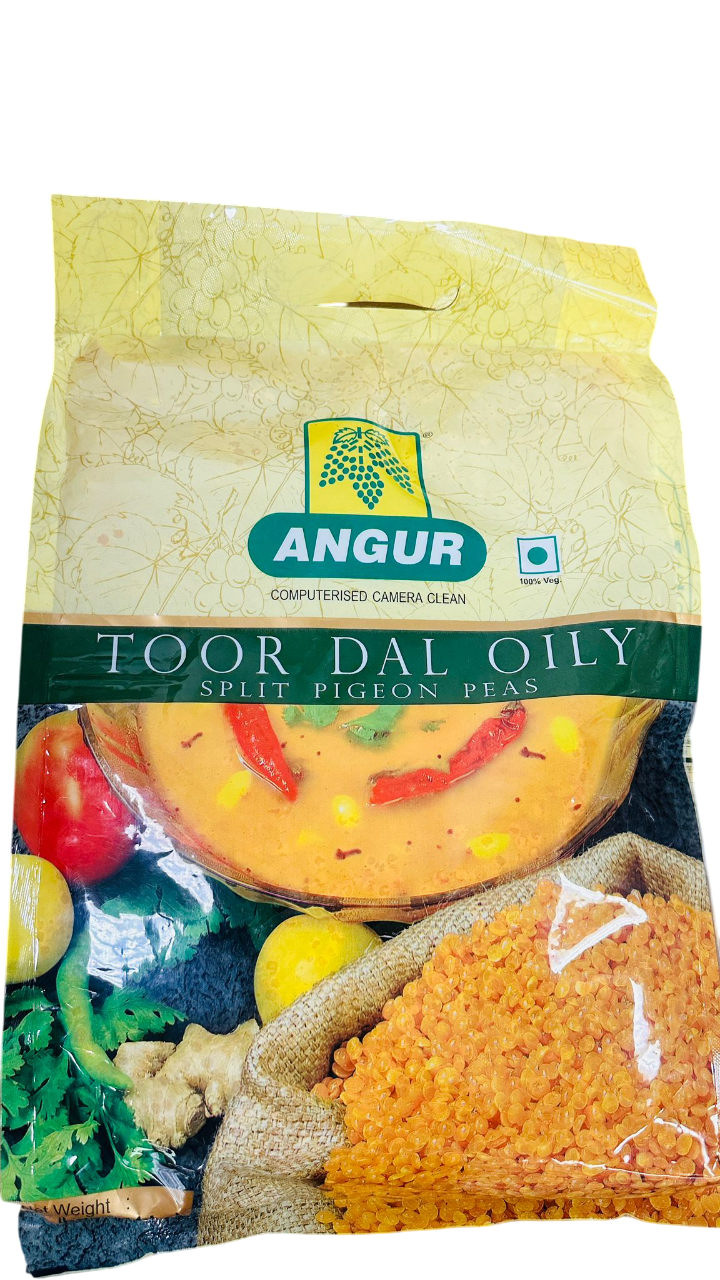 Angur Toor Dal Oily - Premium Pigeon Pea Lentils with Natural Oil Coating for Enhanced Shelf Life