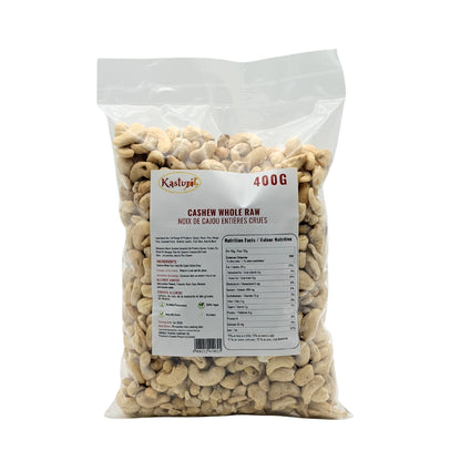 Kasturi Whole Raw Cashews, Unsalted
