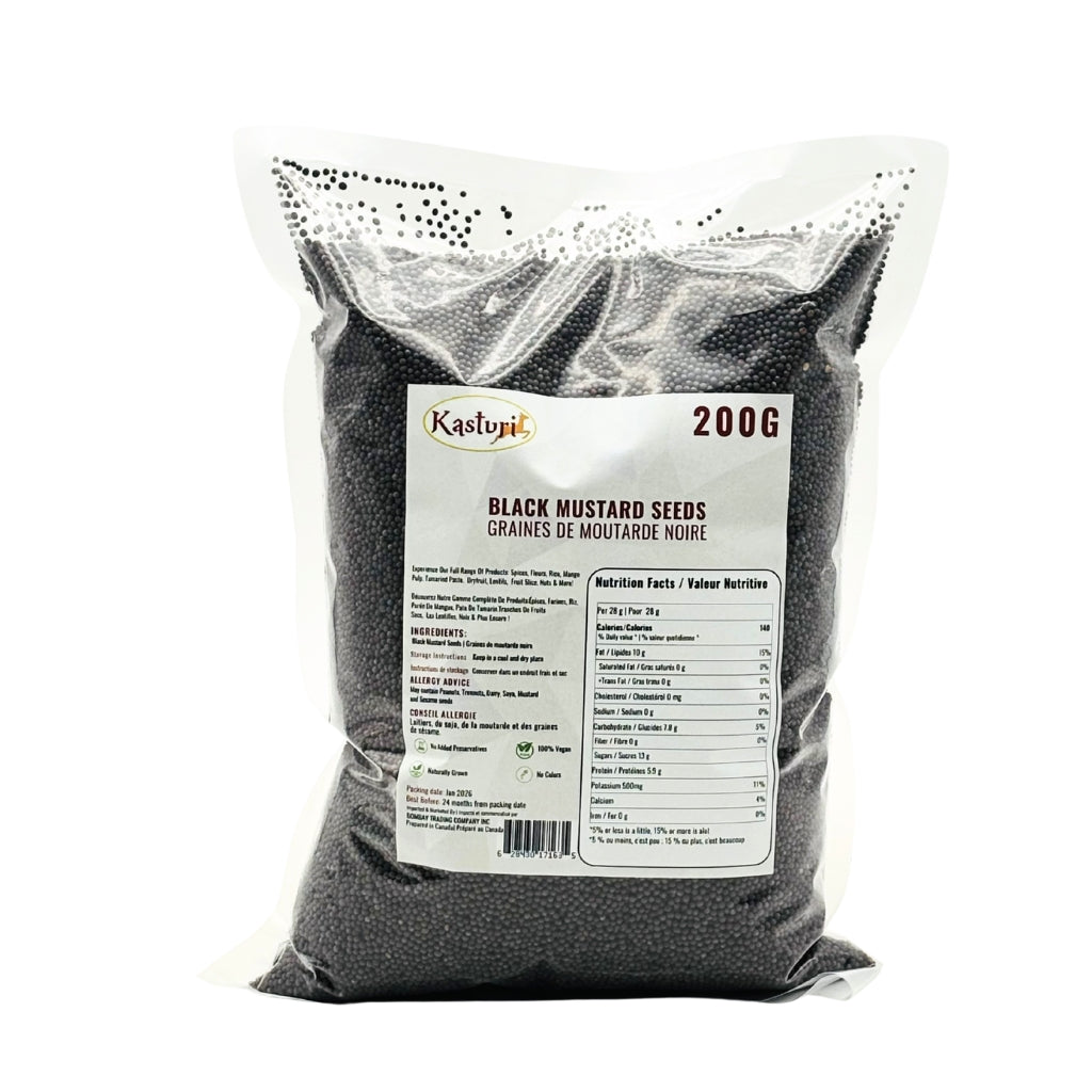 Kasturi Black Mustard Seeds – Fresh, Bold & Natural Whole Spice
