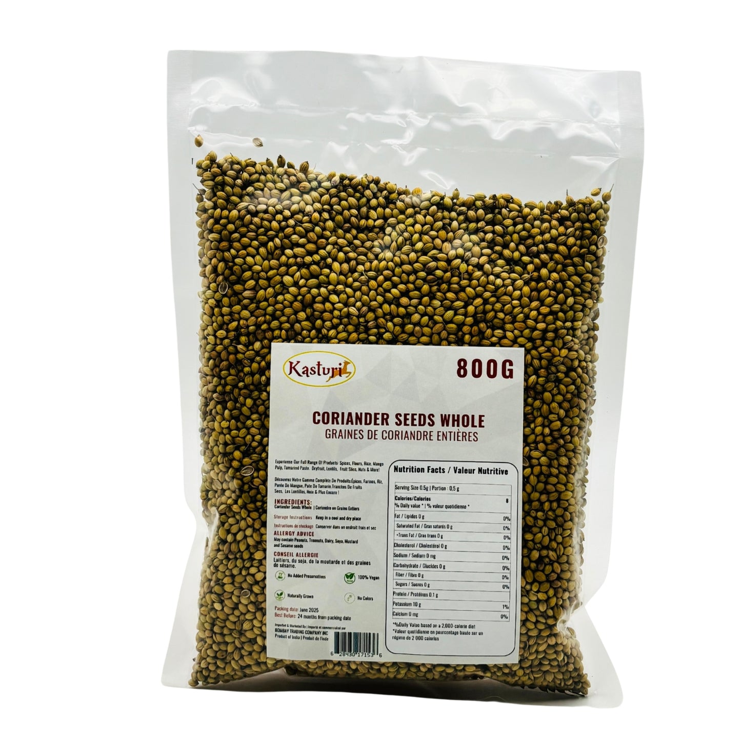 Kasturi Whole Coriander – Premium Natural Spice