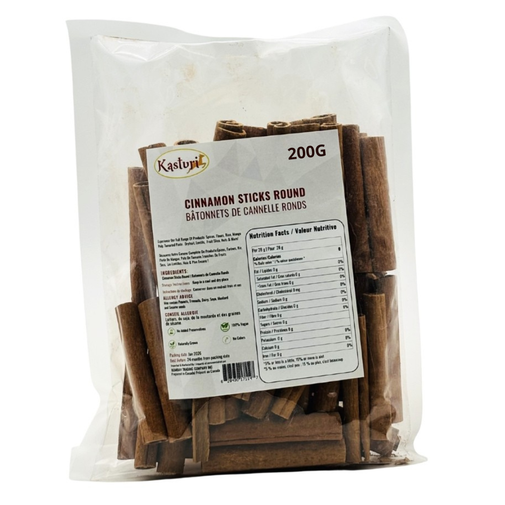 Kasturi Cinnamon Sticks (200g) – Premium Whole Spice