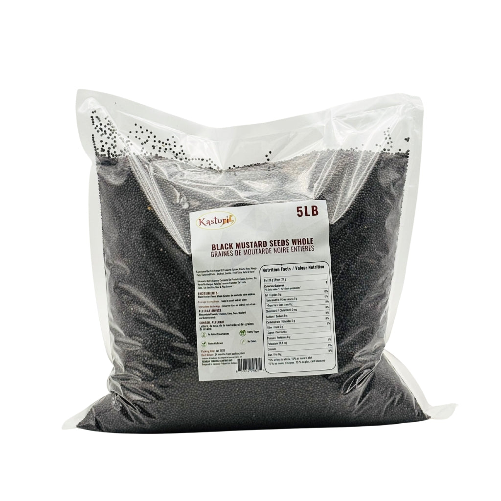 Kasturi Black Mustard Seeds – 5 lbs Premium Whole Seeds