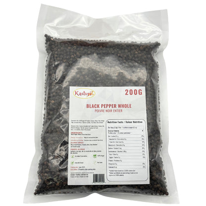 Kasturi Black Peppercorns – Premium Whole