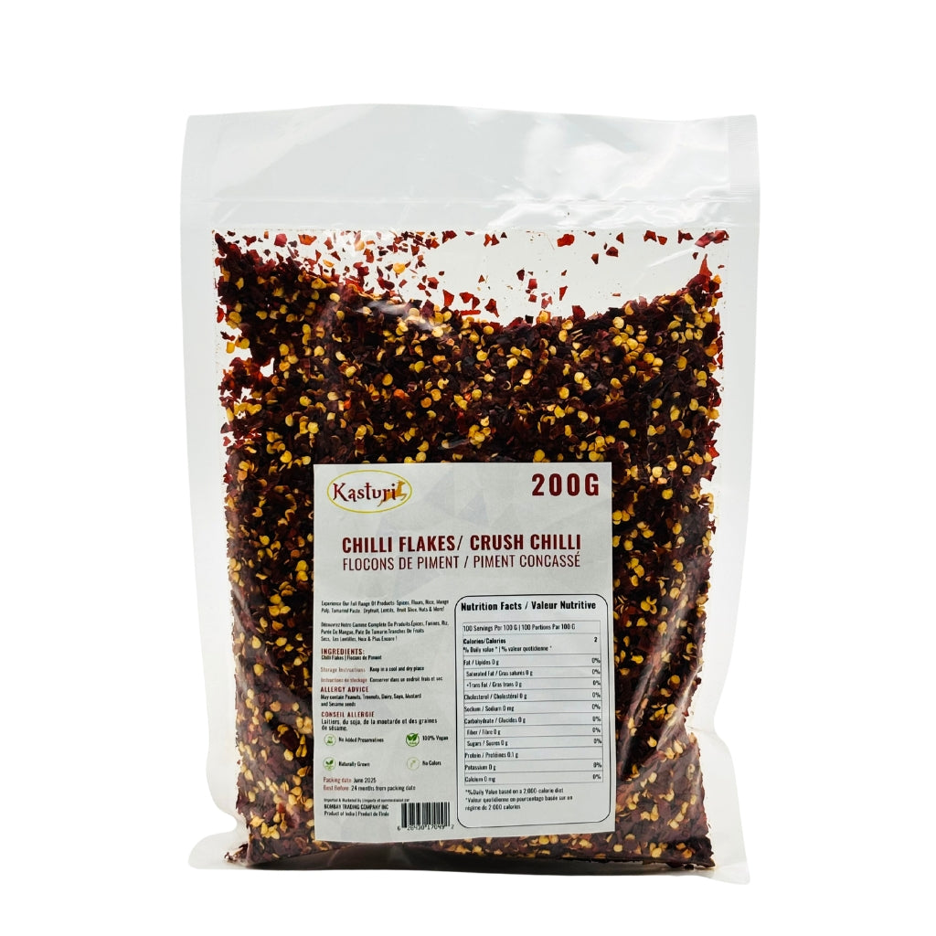Kasturi Chili Flakes – Premium Crushed Red Chili