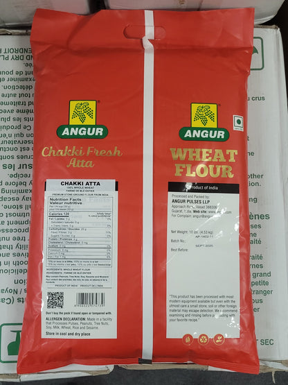 Angur Premium Wheat Flour - 100% Whole Wheat Atta for Everyday Use