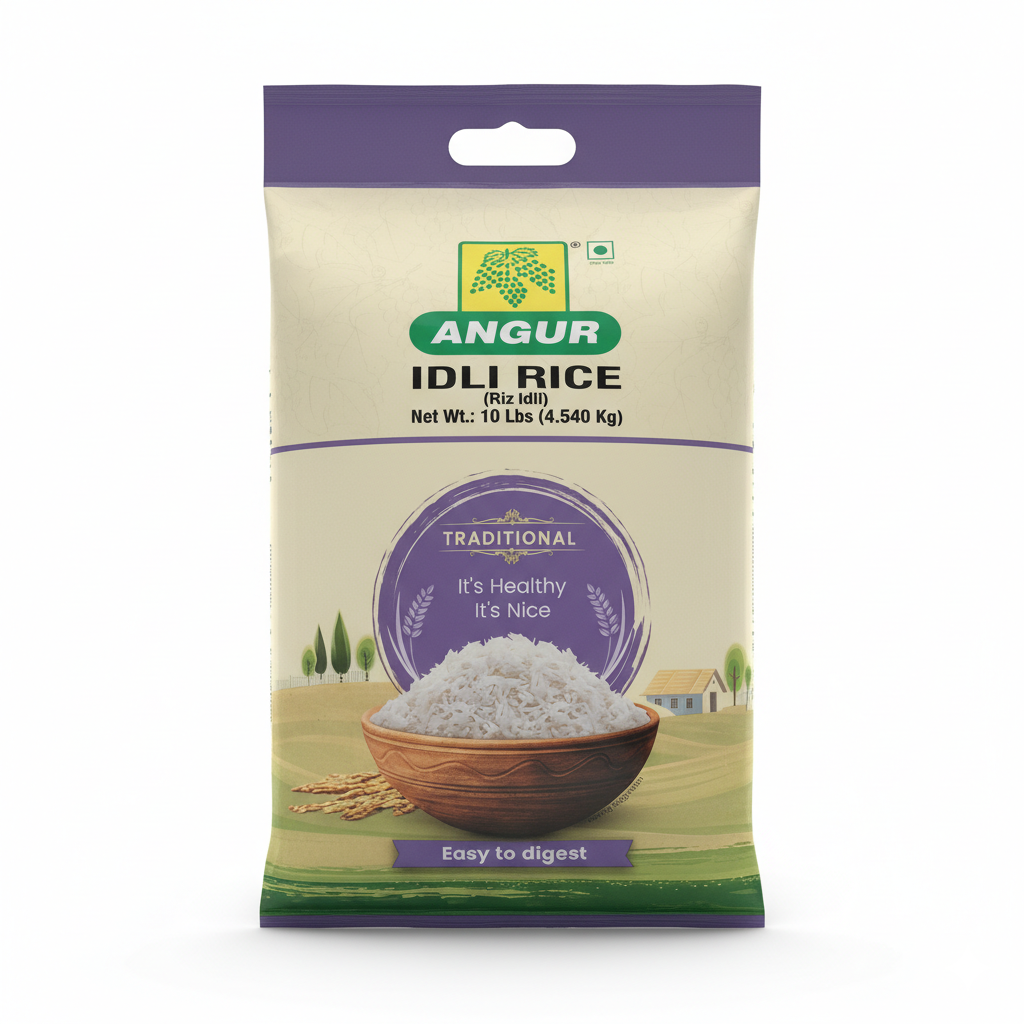 Angur Idli Rice Premium Quality Rice, 10lbs / 4.5kg