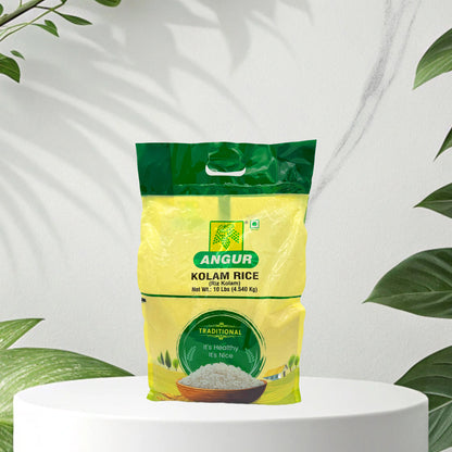 Angur Kolam Rice | 10 Lbs (4.540kg) Premium Everyday Short Grain Rice