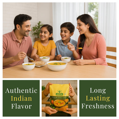 ANGUR Toor Dal Oily – Premium (10 Lbs )Split Pigeon Peas | 100% Natural & Protein-Rich